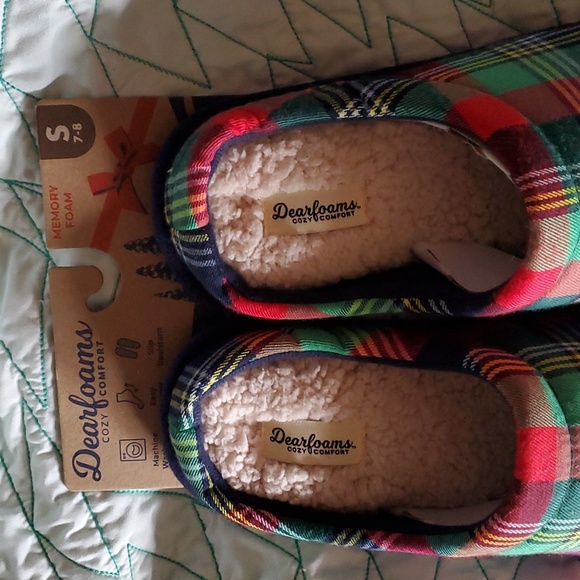 Papa Bear Plaid Dearfoam Slippers - Picture 2 of 7